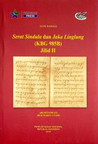 Serat Sindula dan Jaka Linglung (KGB 985B) Jilid II