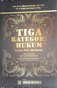 Image of Tiga Kategori Hukum: Syariat, Fikih, dan Kanun